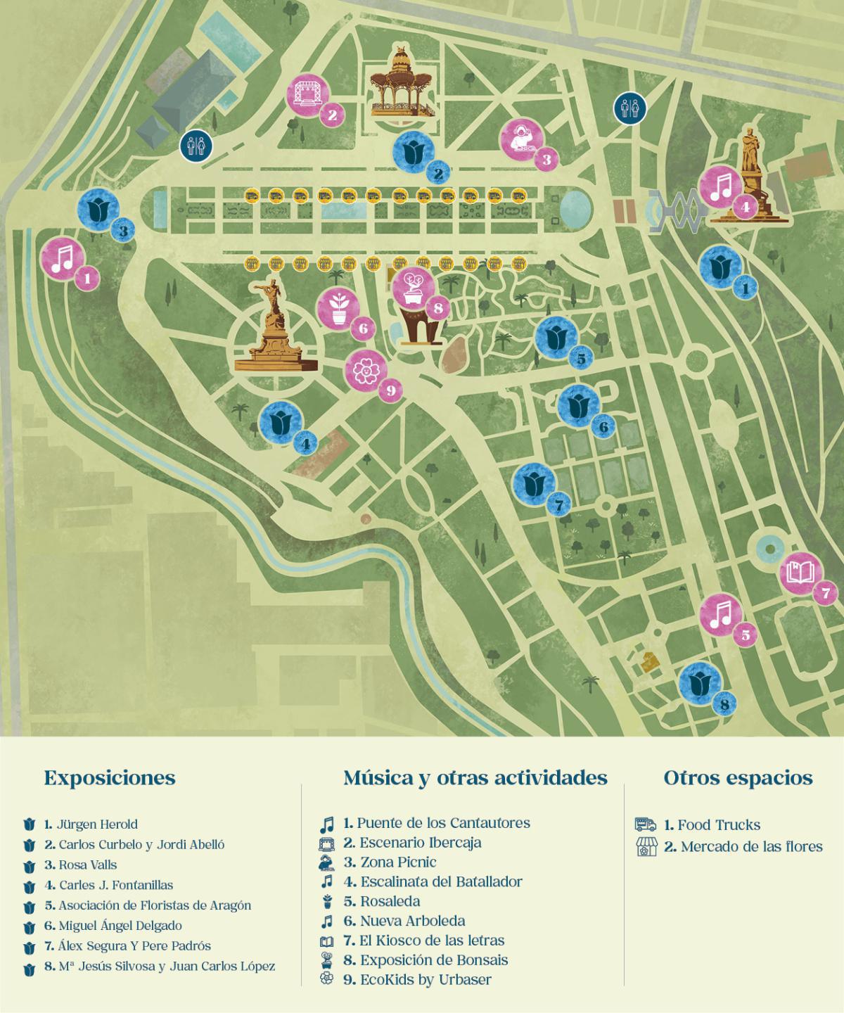 ZGZ FLORECE. Parque Grande José Antonio Labordeta