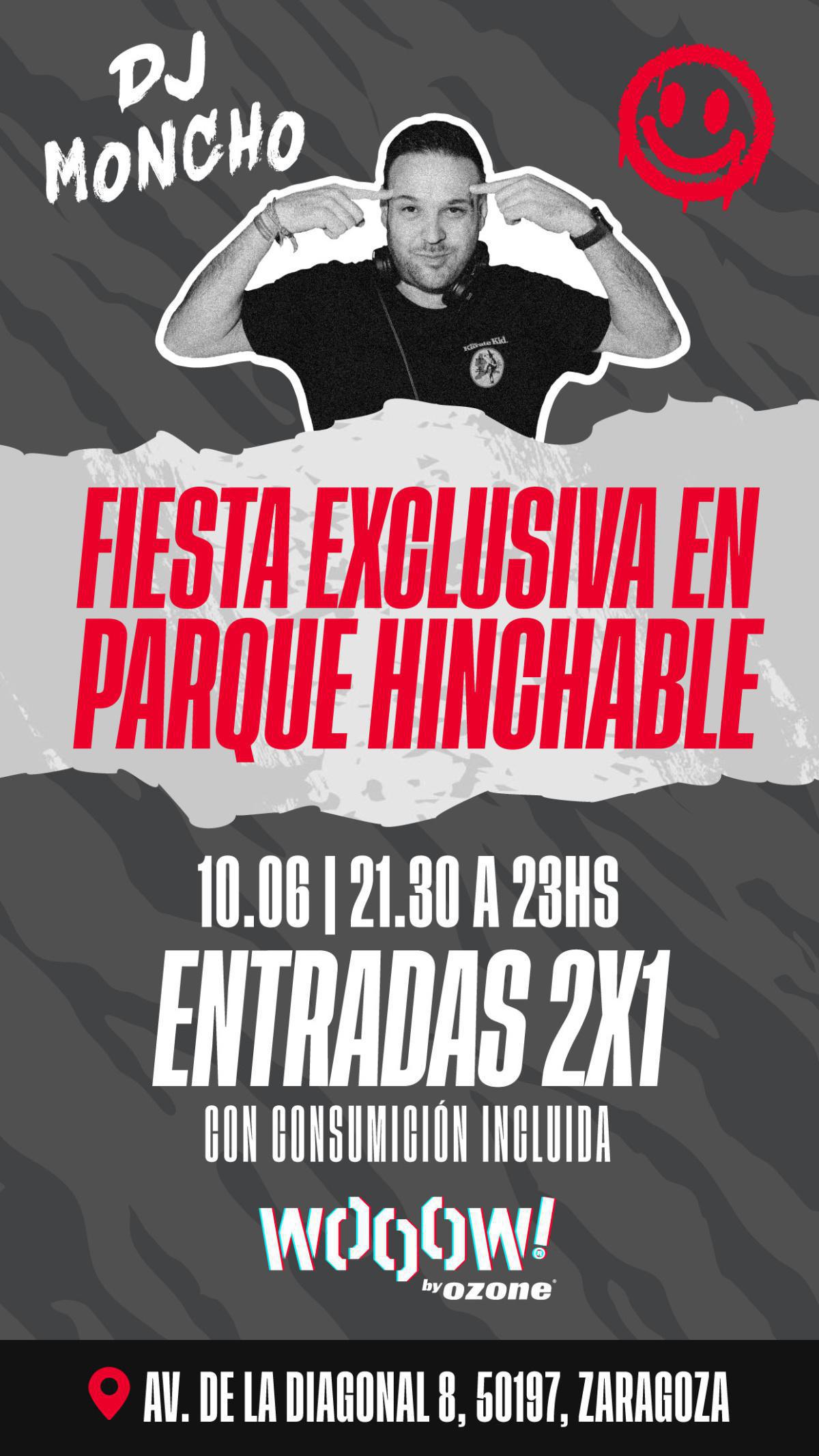 FIESTA EN PARQUE HINCHABLE. DJ MONCHO. Ozone Bowling