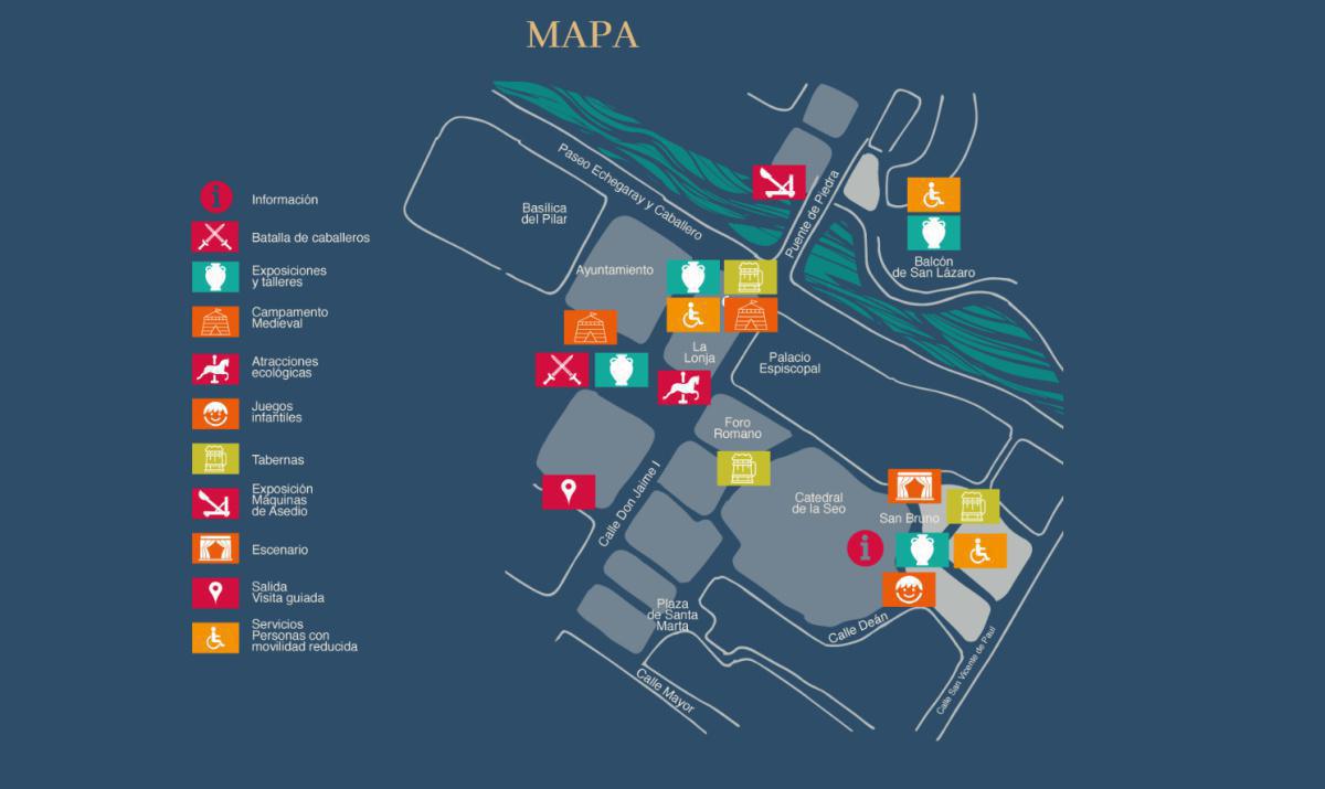 MERCADO MEDIEVAL DE LAS TRES CULTURAS. Balcón de San Lázaro, plaza de La Seo y alrededores