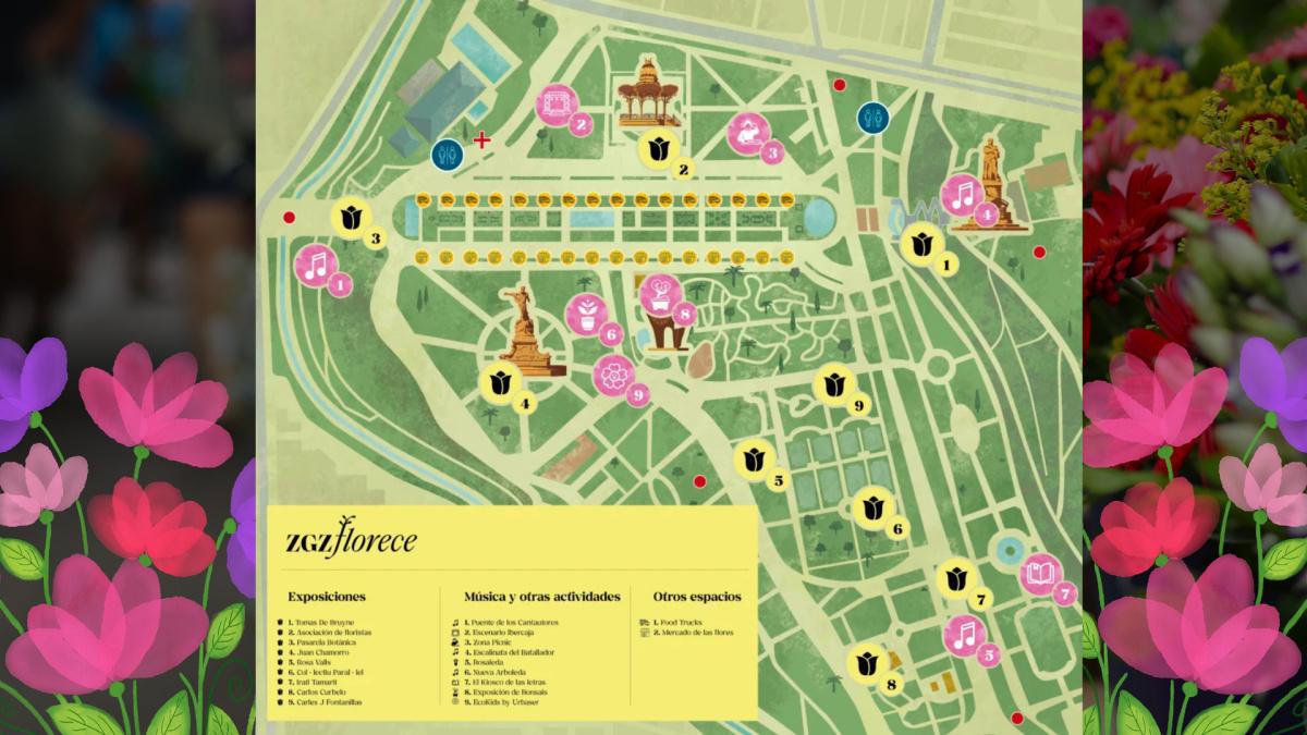 FOODTRUCKS EN ZARAGOZA FLORECE 2025 – SABORES DEL MUNDO. Parque José Antonio Labordeta (paseo San Sebastián)