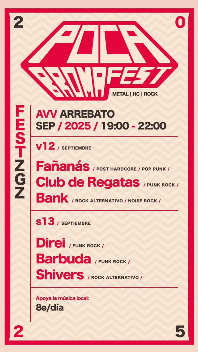 POCA BROMA FEST. AVV Arrebato