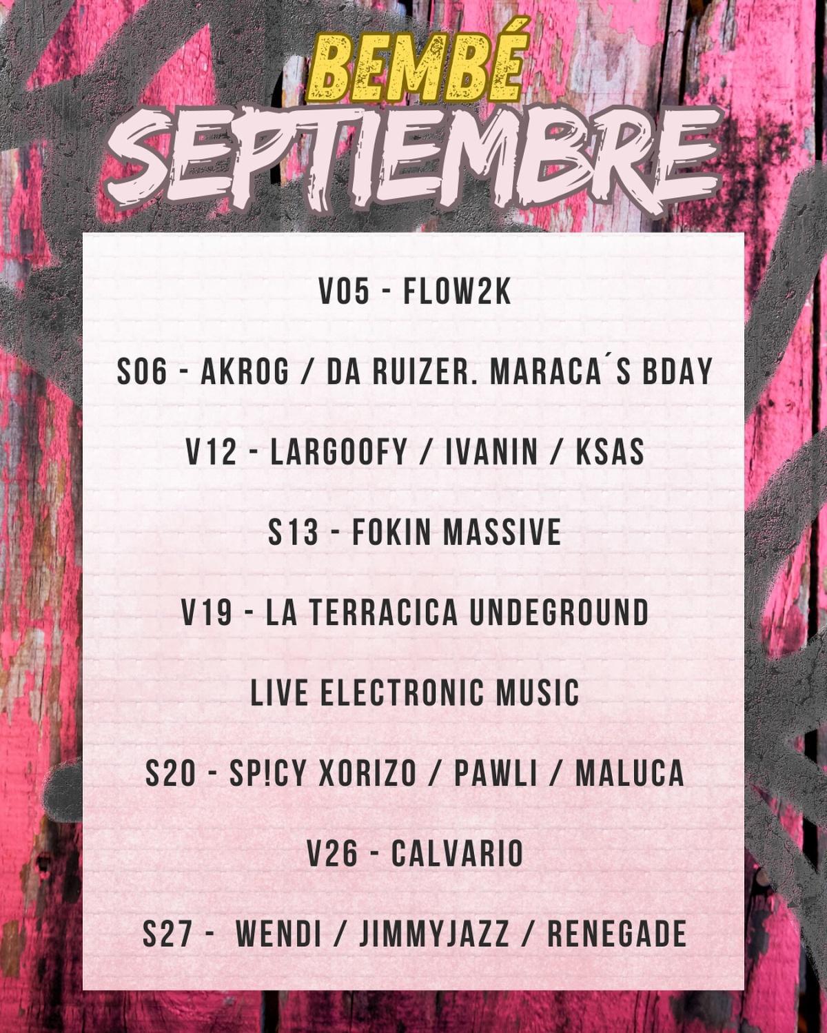 CALVARIO. Bembé Club 