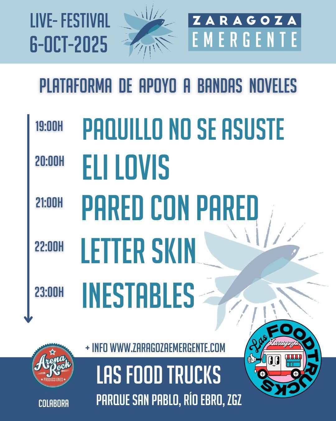 EBRO FOOD TRUCKS. CICLO ZARAGOZA EMERGENTE. Parque de San Pablo