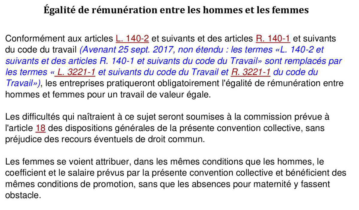 Egalité de rémunération entre les hommes et les femmes