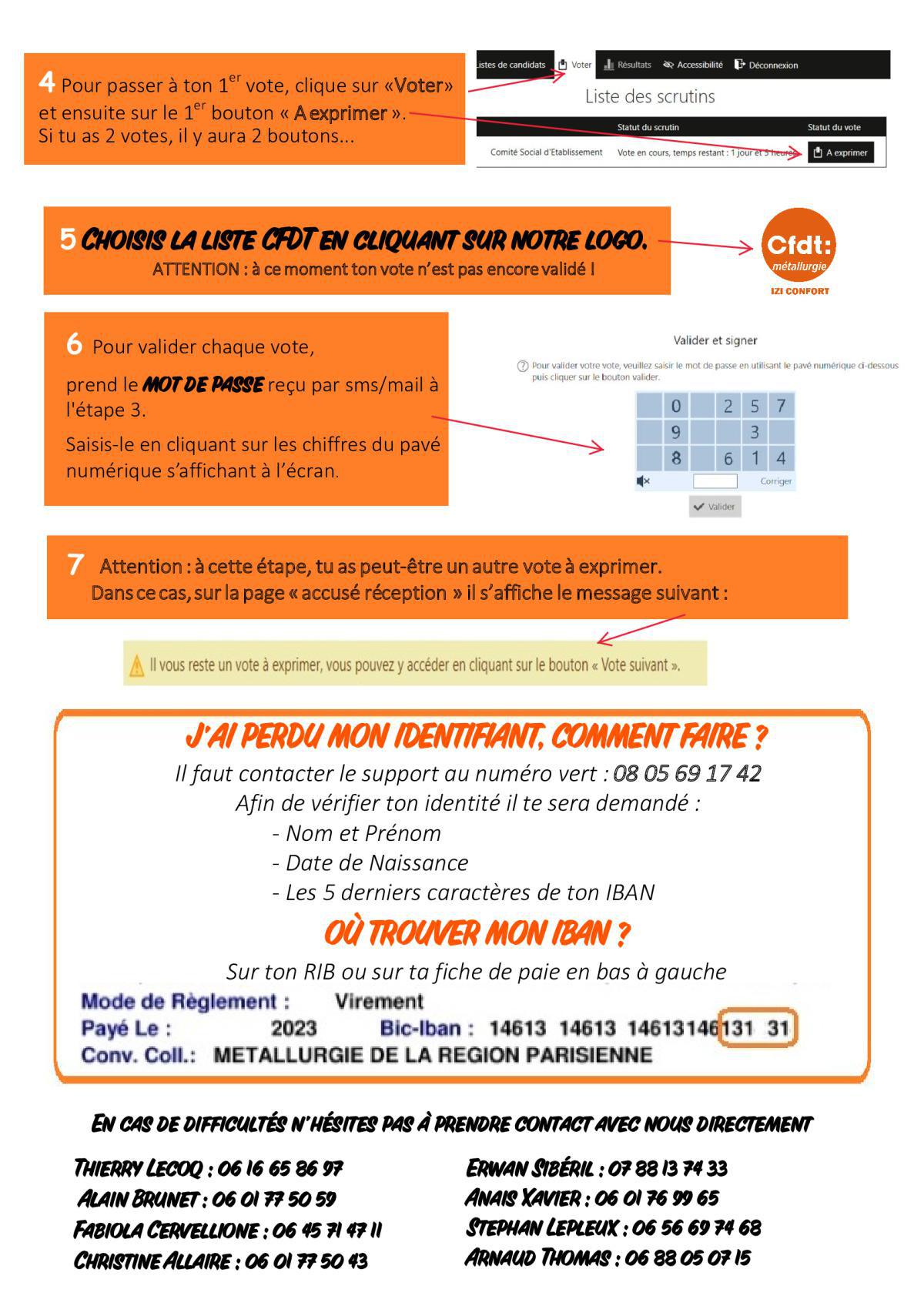 Cfdt : Elections professionnelles 2023 - Comment voter?