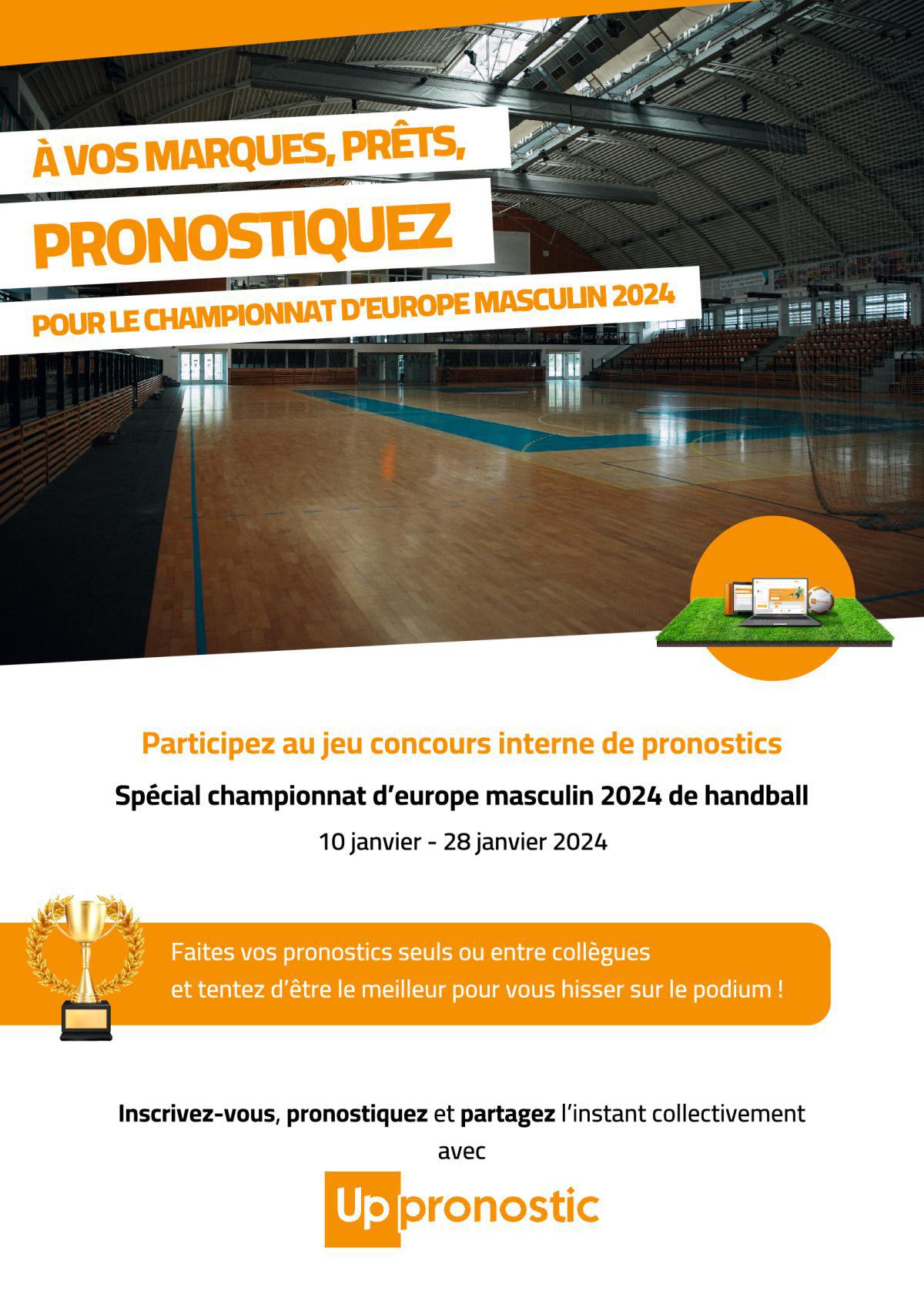 Pronostiquez pour l'euro masculin de handball 2024