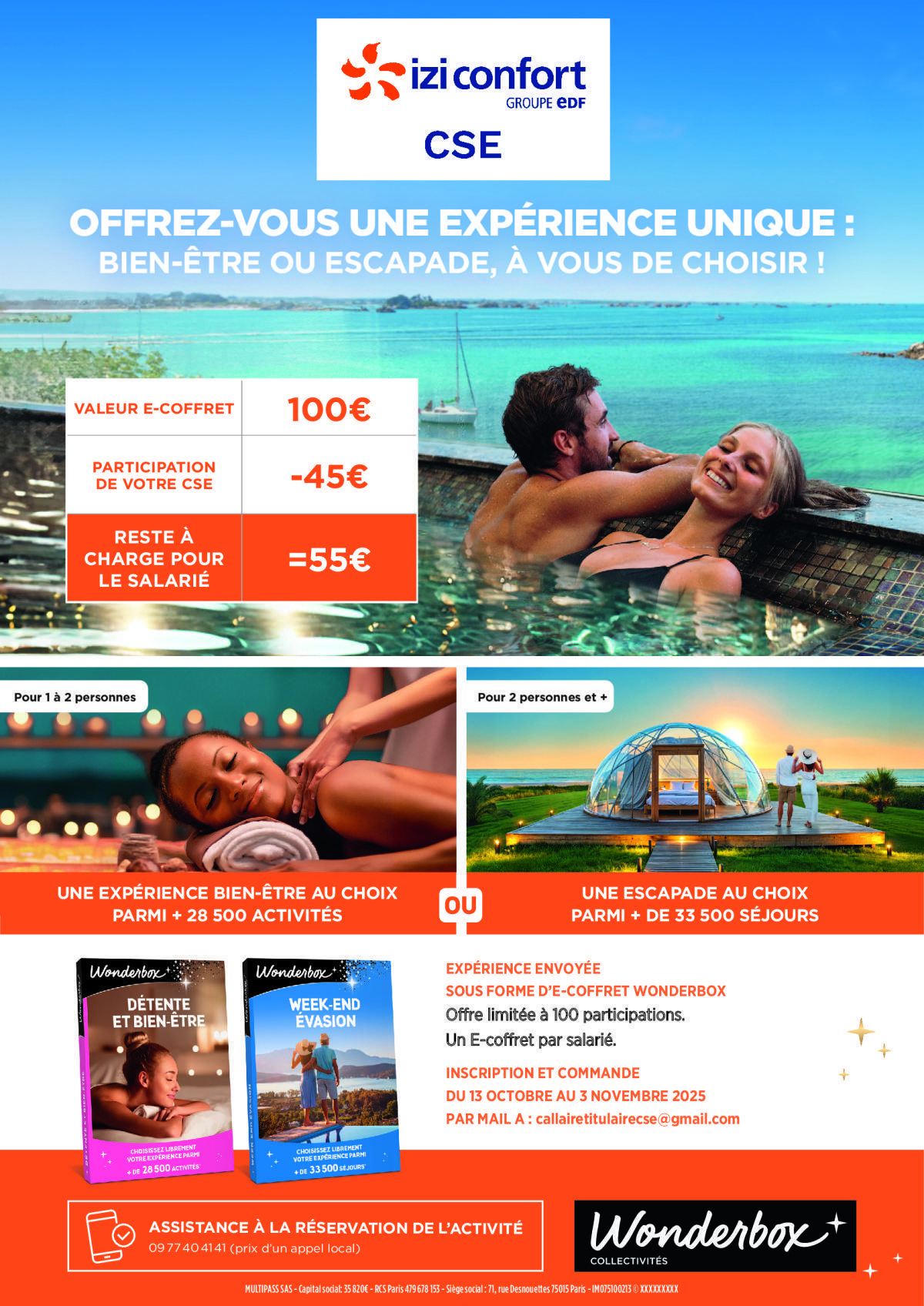 Offrez-vous une expérience unique