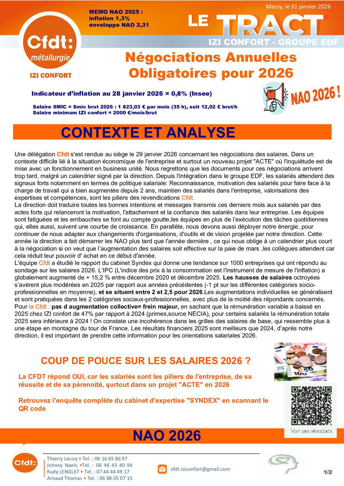 NAO 2026 : Douche froide sur les salaires