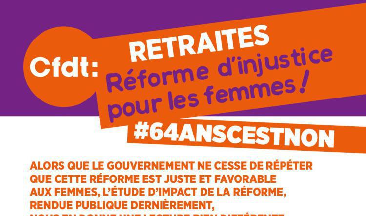 Réforme des retraites : Réforme d'injustice pour les femmes !