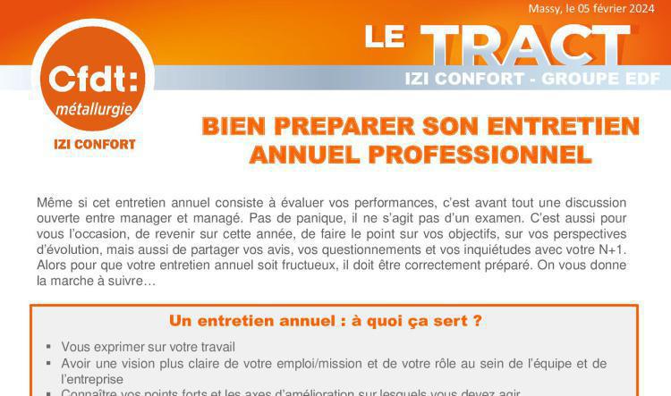 Cfdt : Bien préparer son entretien annuel professionnel