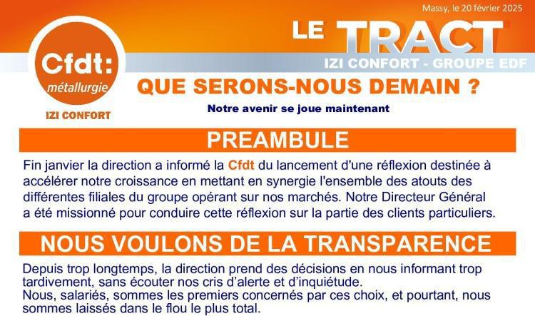 Cfdt : Que serons-nous demain ?