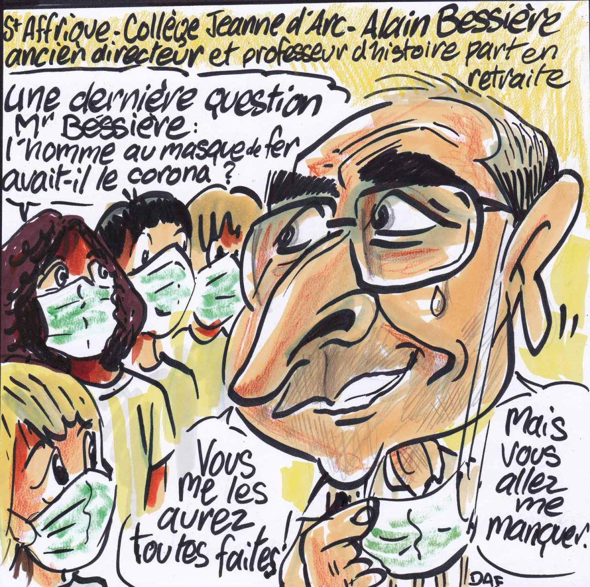 Collège Jeanne d'Arc : Alain Bessière ancien directeur prend sa retraite Collège Jeanne d'Arc : Alain Bessière ancien directeur prend sa retraite