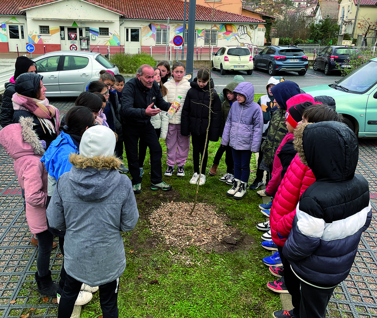 Ecole Blanchard : opération "Pousses d'espoir" : les enfants ont planté un arbre