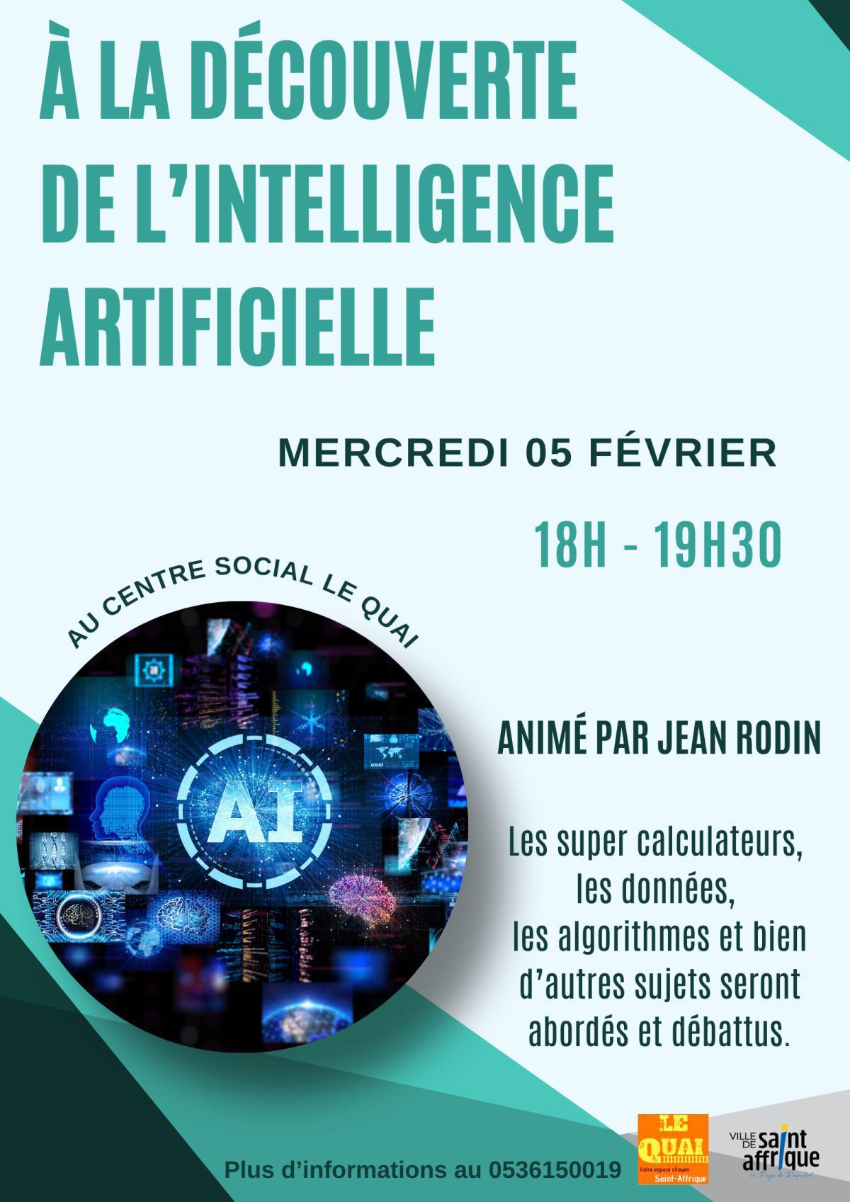 Découverte de l’intelligence artificielle au Quai Découverte de l’intelligence artificielle au Quai