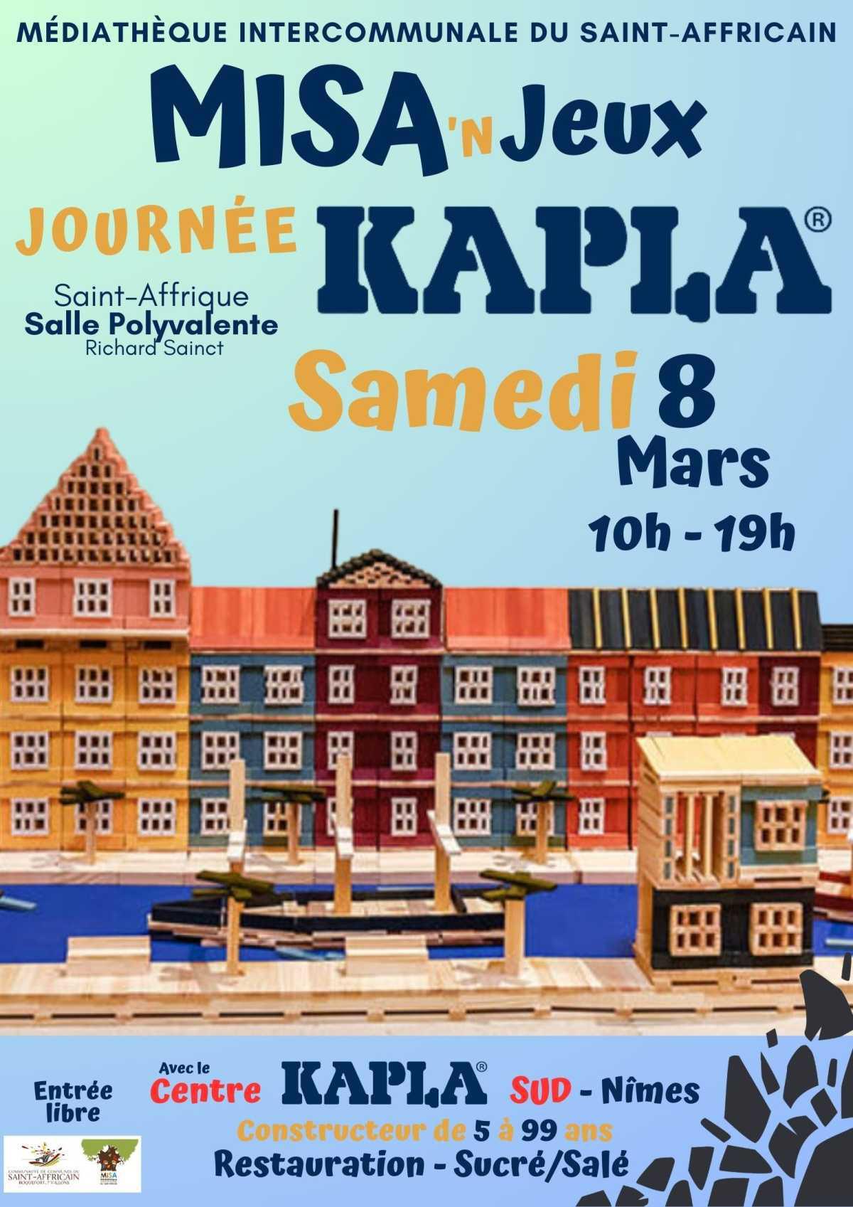 Journée Kapla à la médiathèque