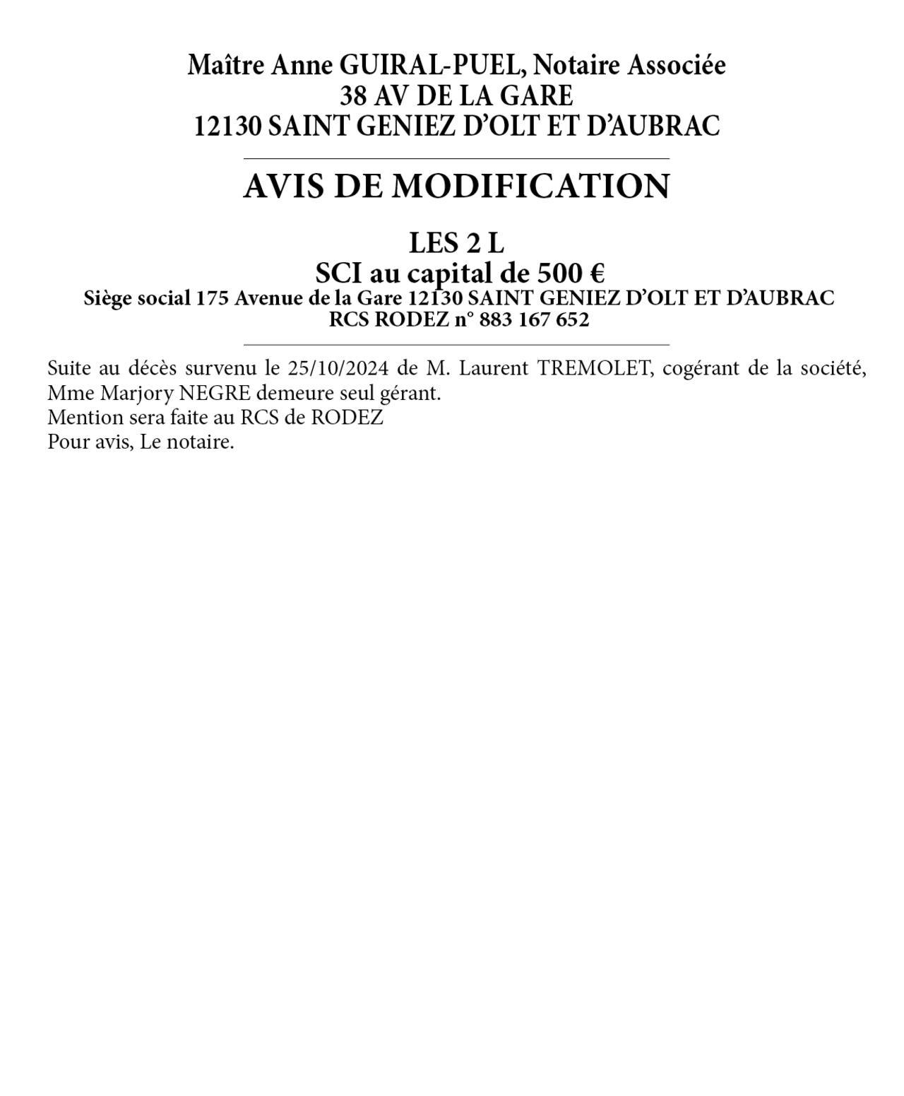 LDDM567274 modif diriegeant