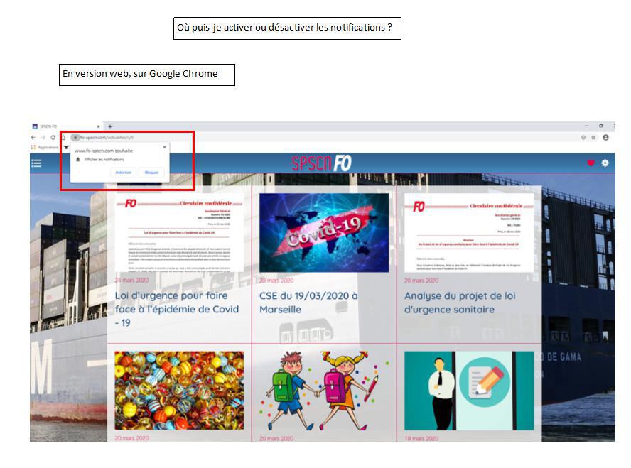 Où puis-je activer ou désactiver les notifications en version Web ?