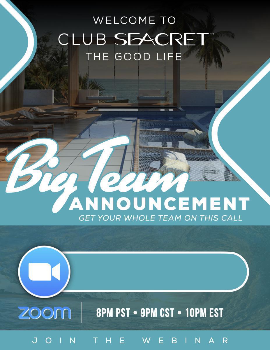 CTS TEAM CALL FLYER CTS TEAM CALL FLYER