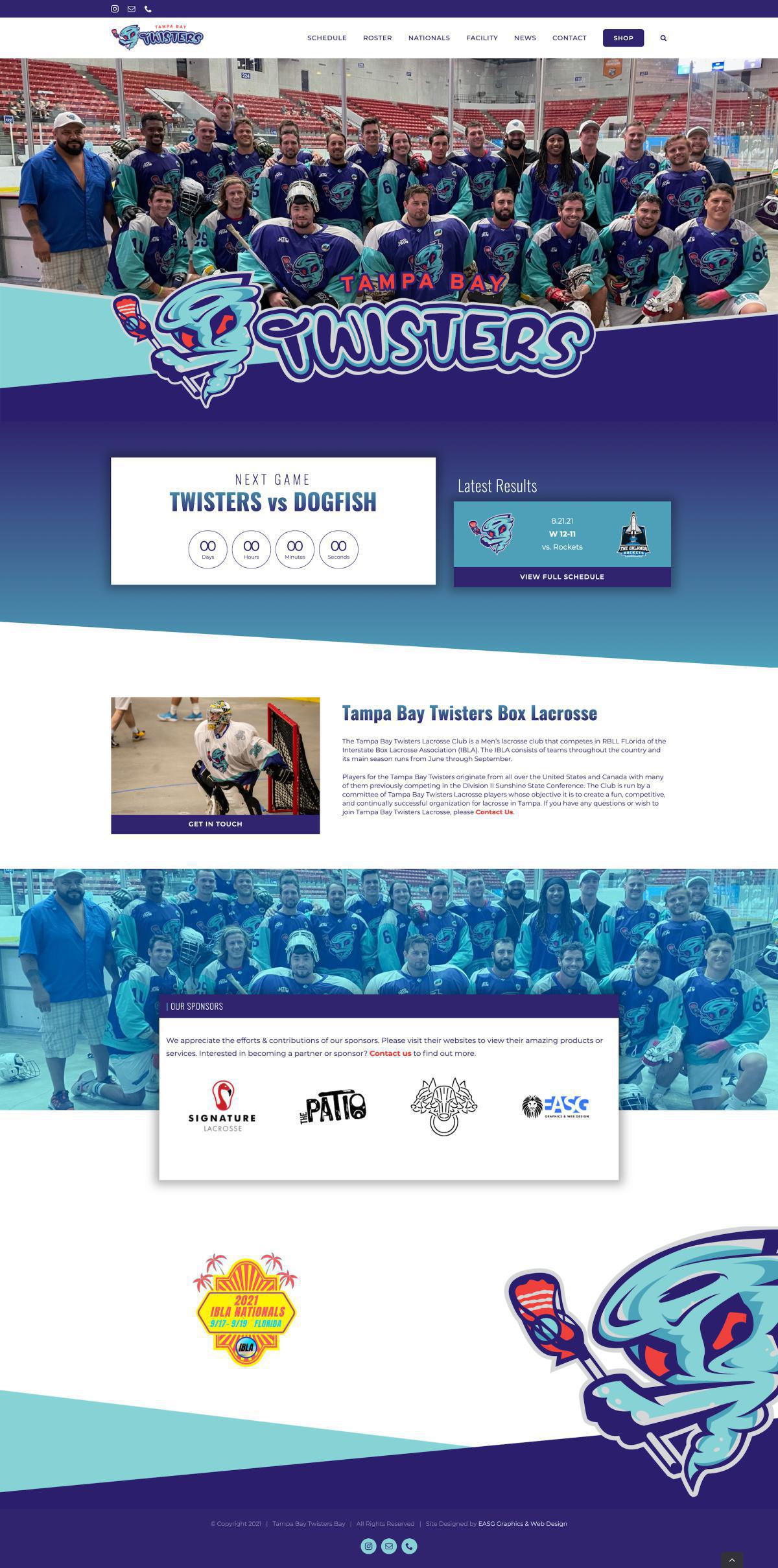 TAMPA BAY TWISTERS BOX LACROSSE TAMPA BAY TWISTERS BOX LACROSSE