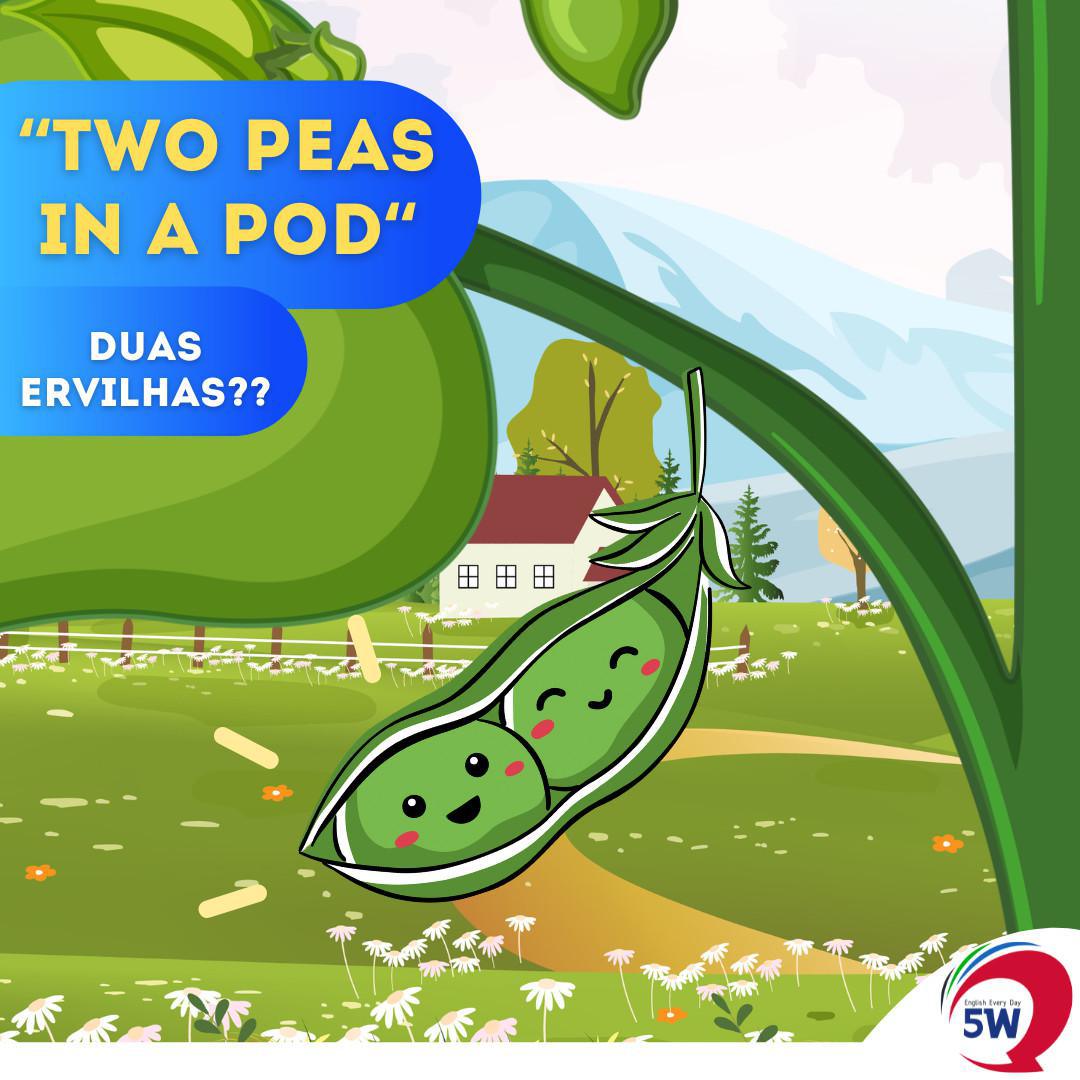 "Two peas in a pod" Duas ervilhas?