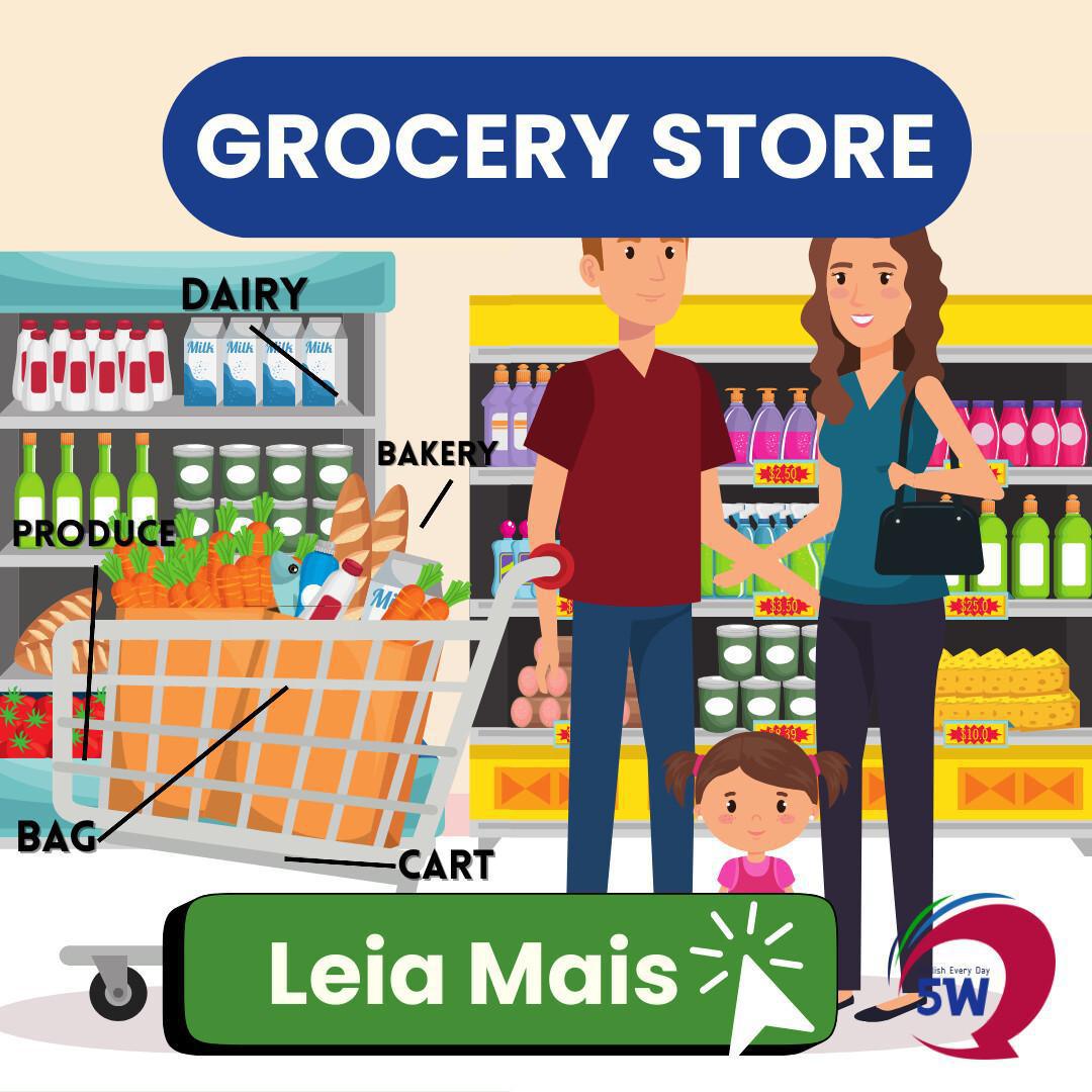 “Grocery Store” – Vocabulário de Supermercado nos EUA