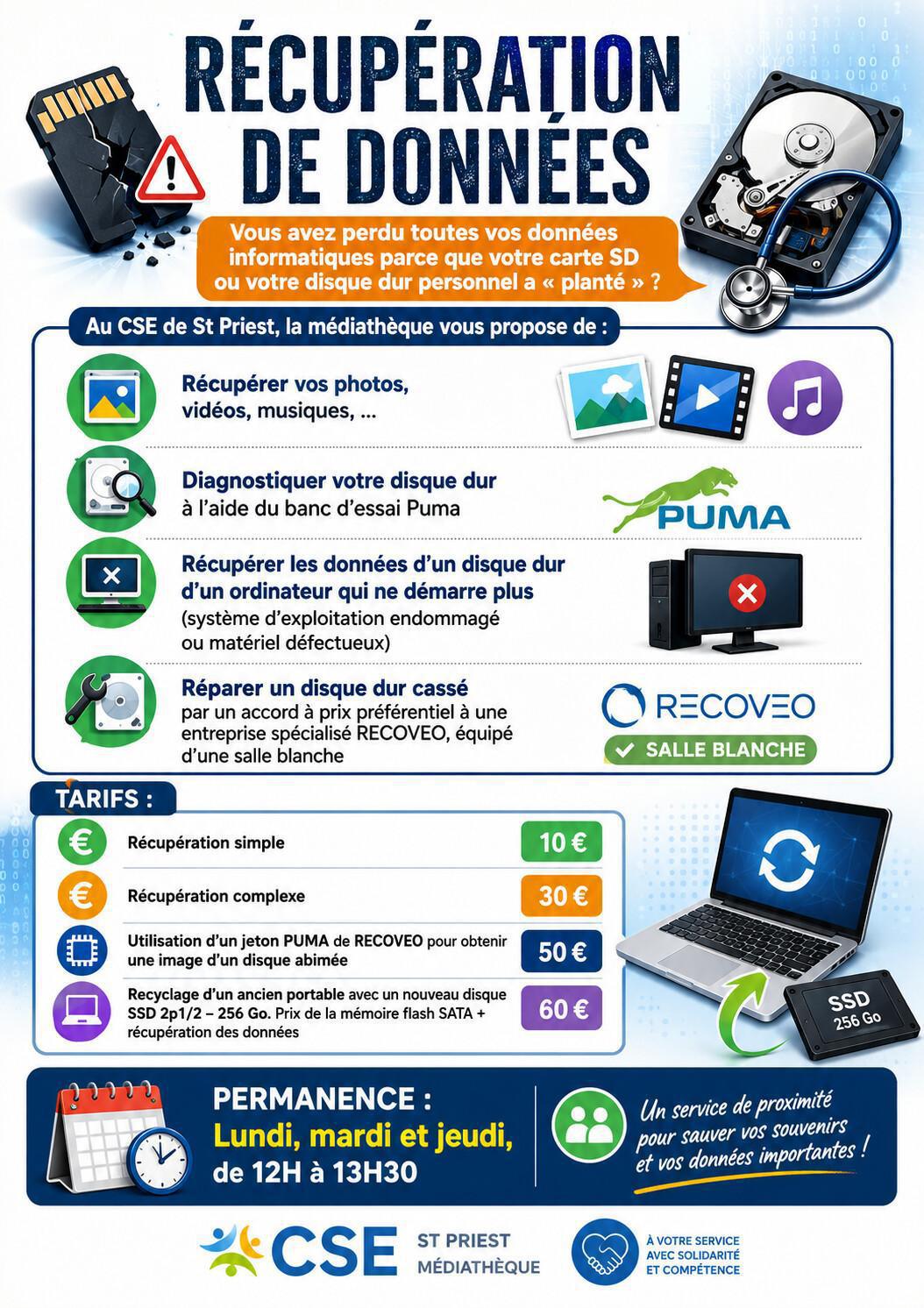Vous avez perdu toutes vos données informatiques ?