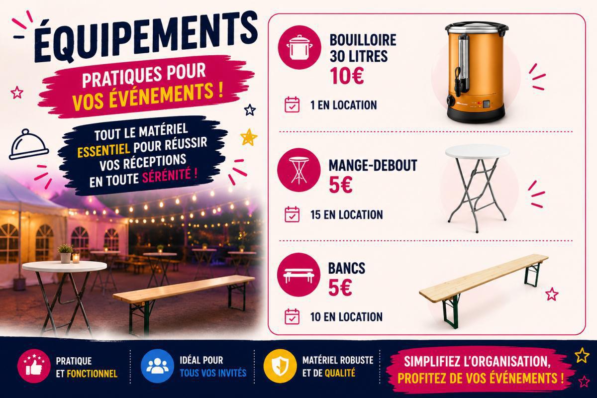 Location de matériel sonos et chapiteaux