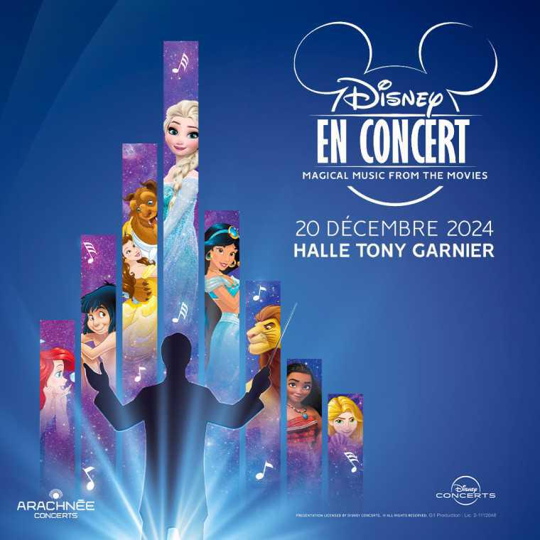 Disney en Concert à la Halle Tony Garnier le vendredi 20/12/2024