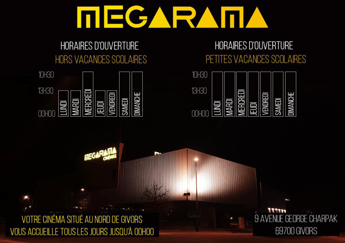 Places de cinéma pour le Megarama Givors en vente dans votre CSE