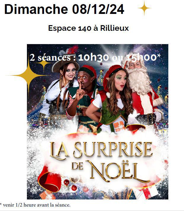 Spectacle de Noël : le 8 décembre 2024