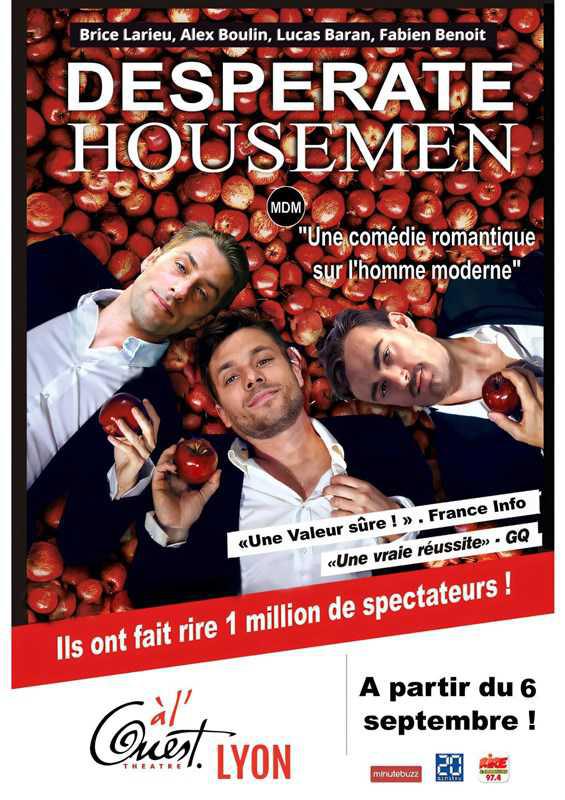 DESPERATE HOUSEMEN au café-théâtre à l’Ouest à Décines le samedi 30 novembre à 18h00