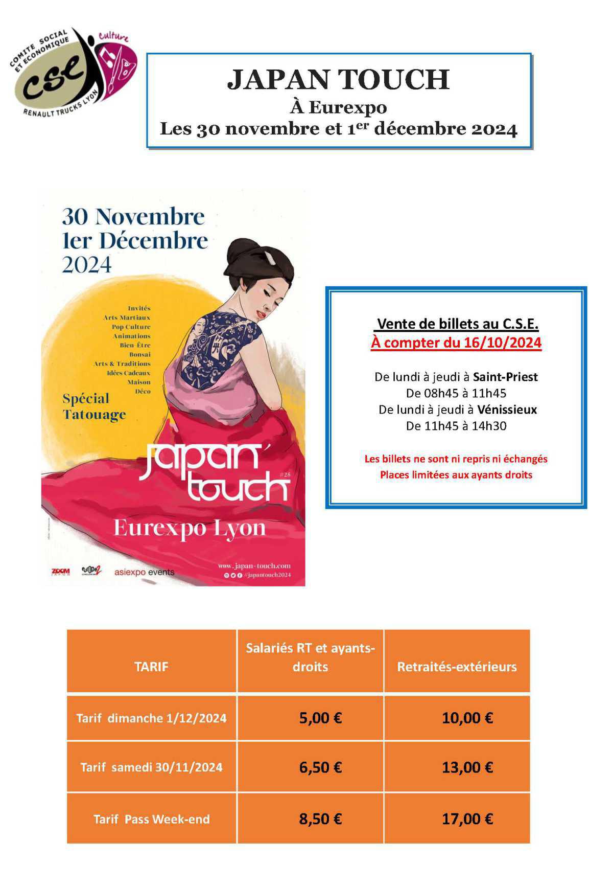 JAPAN TOUCH À Eurexpo Les 30 novembre et 1er décembre 2024