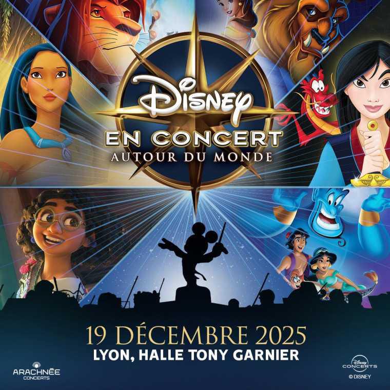 Disney en Concert à la Halle Tony Garnier le vendredi 19 décembre 2025 à 20h