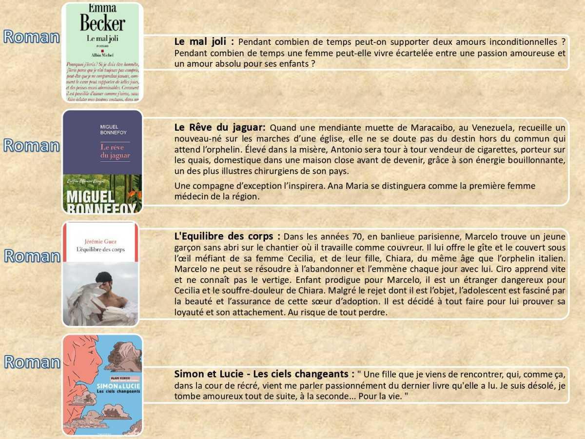 Nouveaux livres à la médiathèque du CSE Saint-Priest