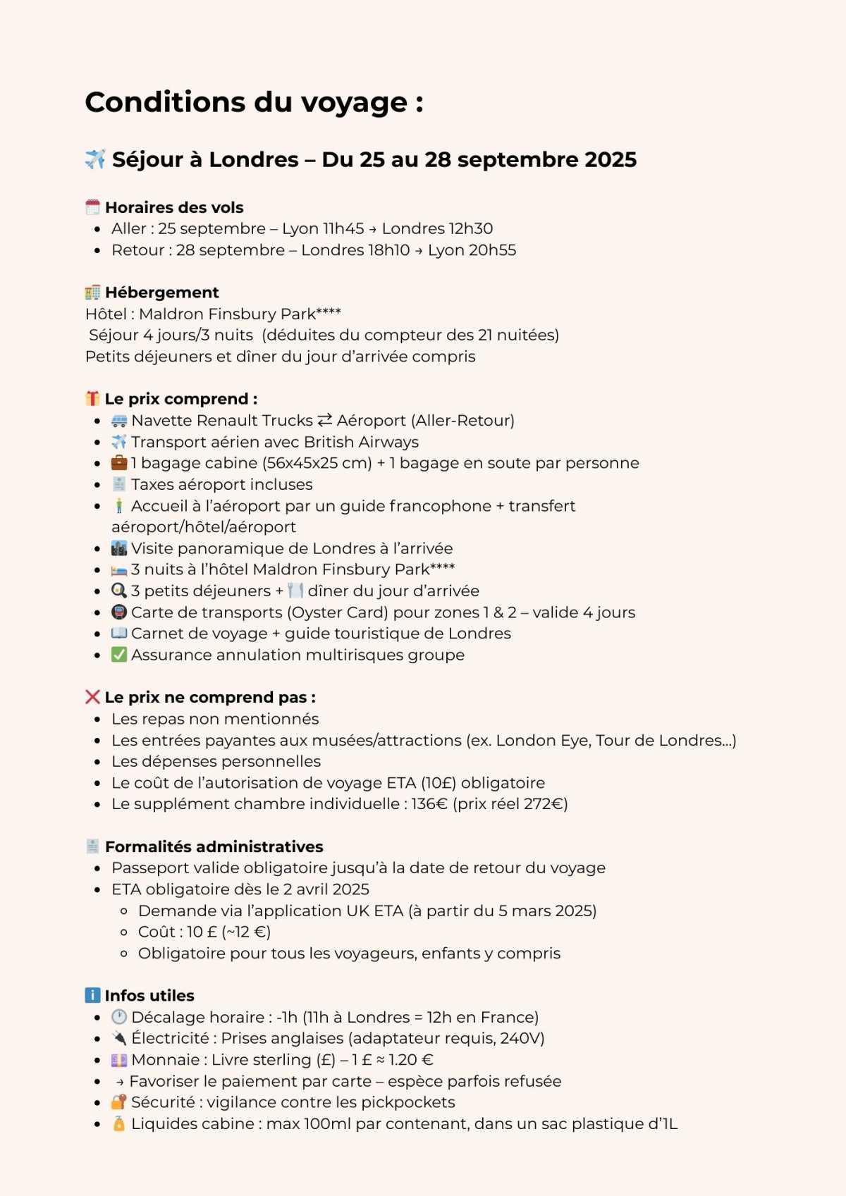 Londres en 4 jours, ça vous tente ?  Londres en 4 jours, ça vous tente ?