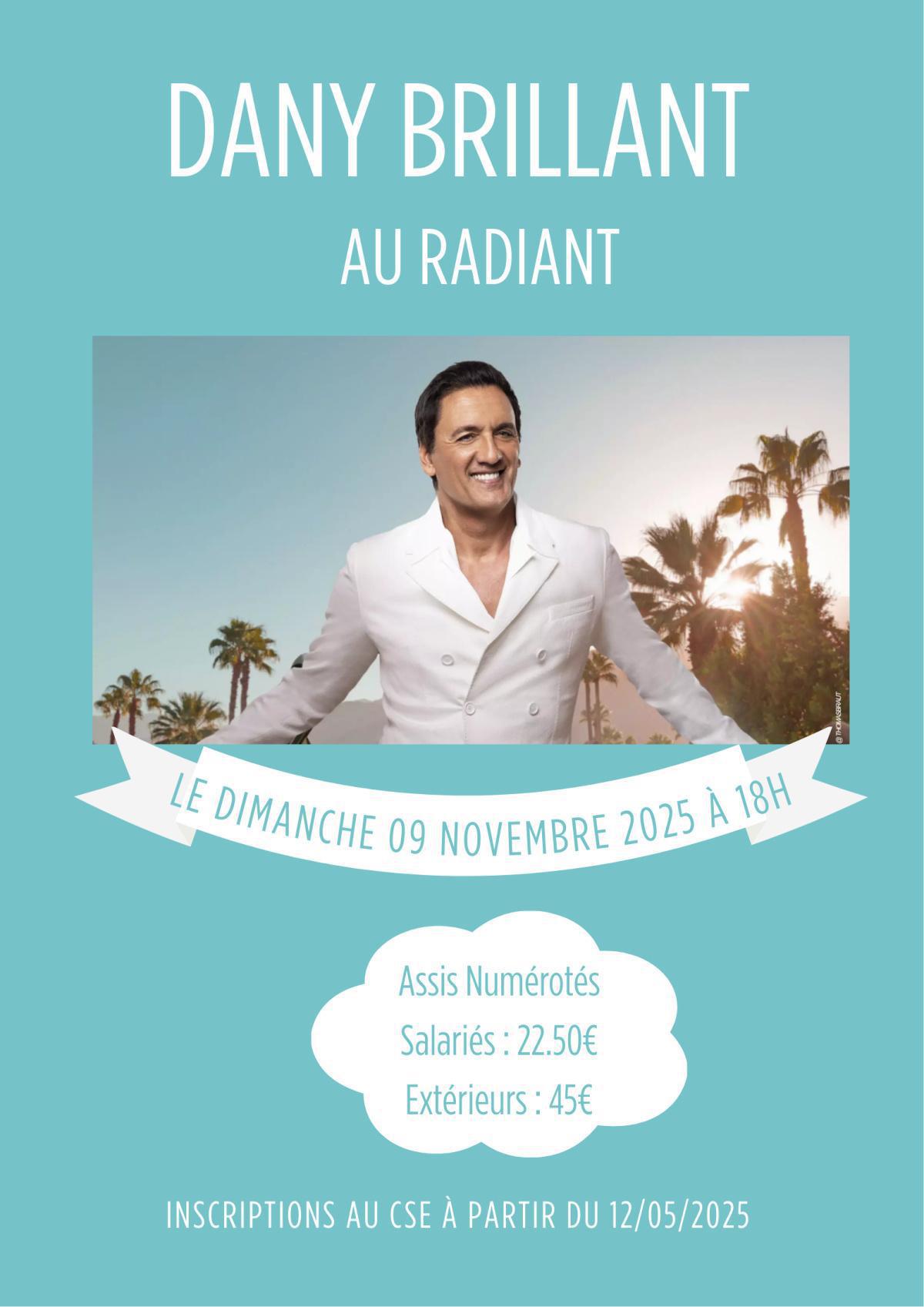 DANY BRILLANT au Radiant le 9/11/25 DANY BRILLANT au Radiant le 9/11/25