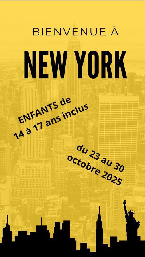 Colonie à NEW-YORK- 14/17 ans - Automne 2025 Colonie à NEW-YORK- 14/17 ans - Automne 2025