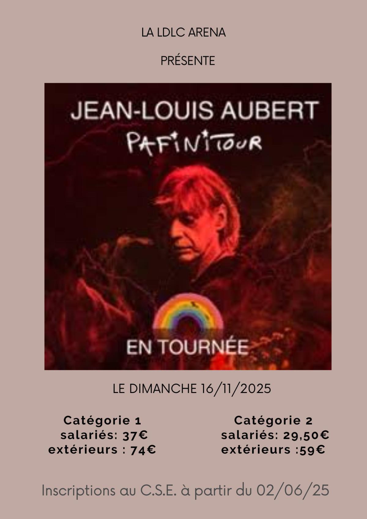 Jean Louis AUBERT à la LDLC ARENA le dimanche 16/11/2025 Jean Louis AUBERT à la LDLC ARENA le dimanche 16/11/2025