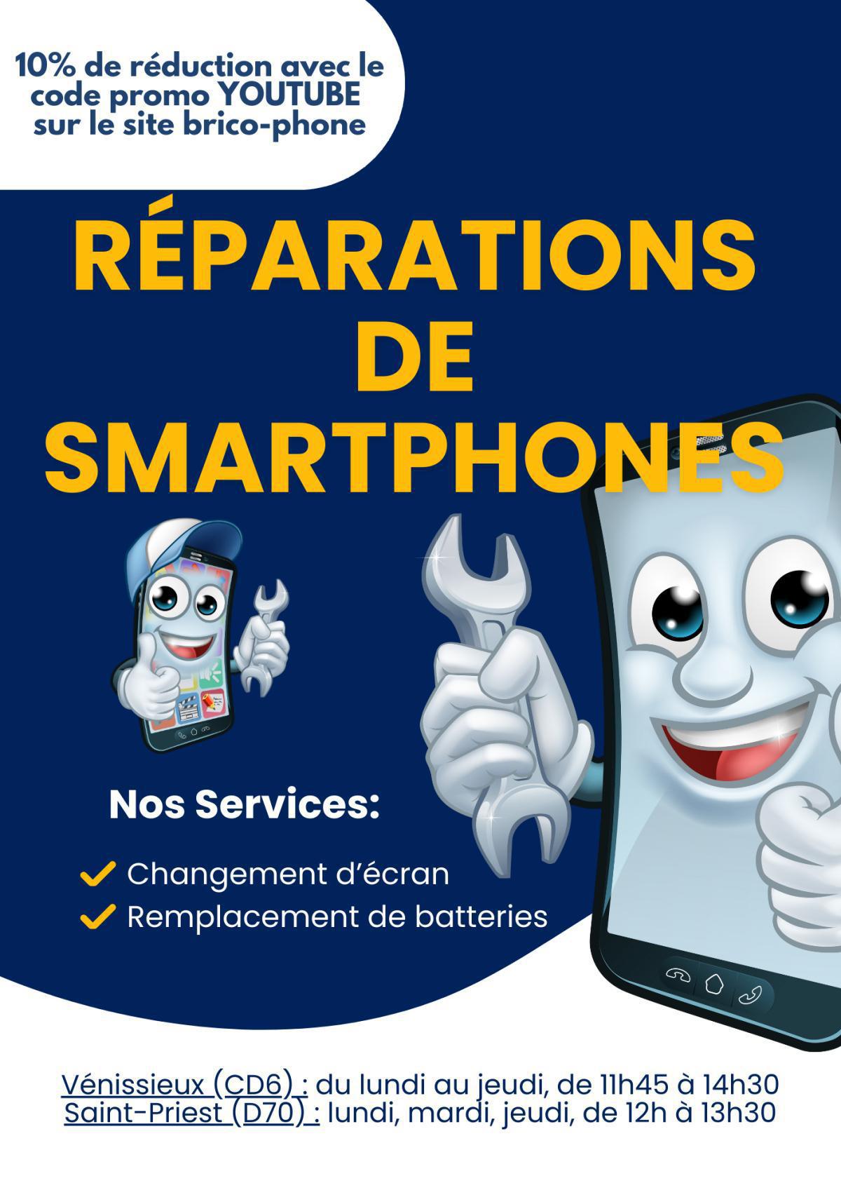 réparation de smartphones