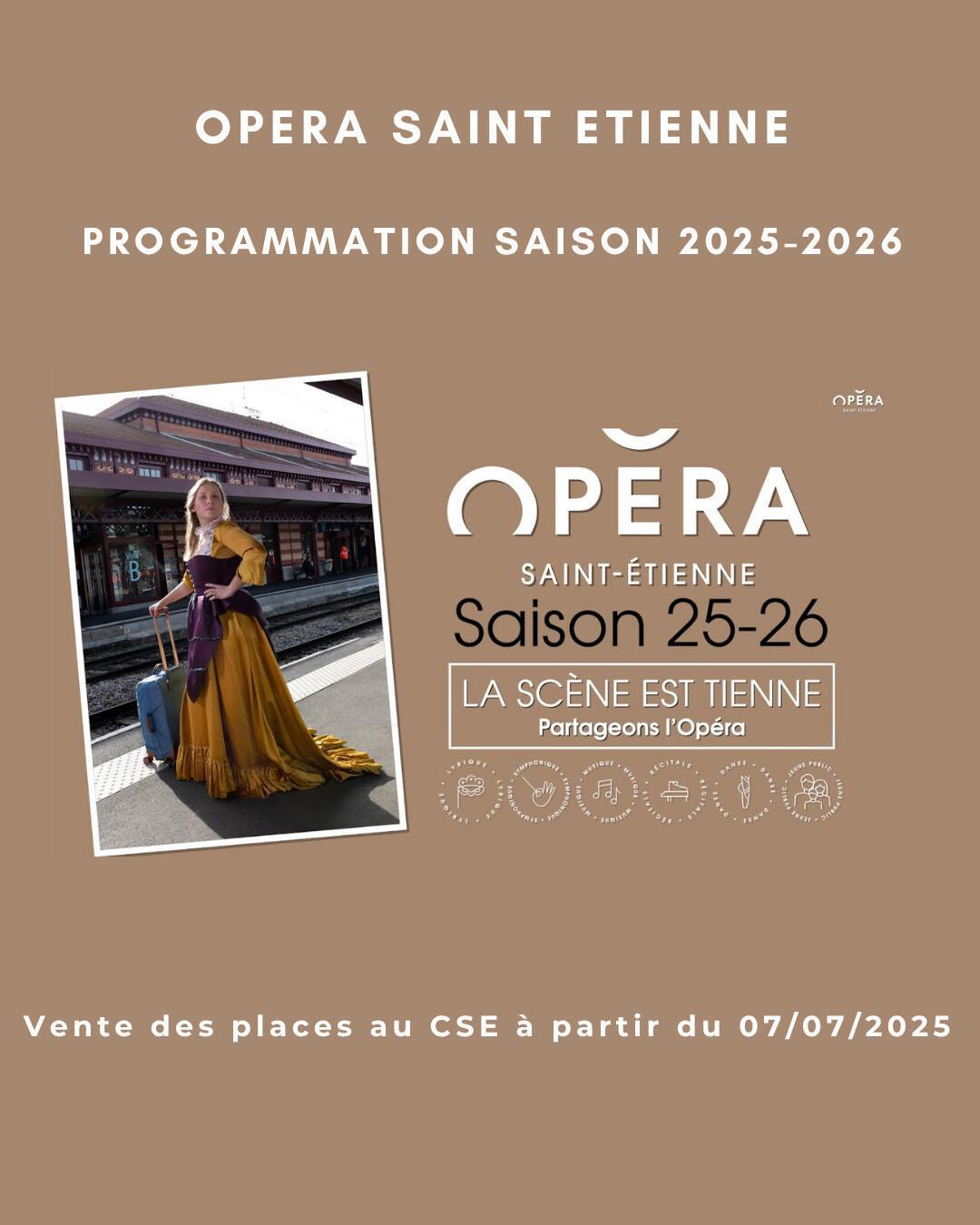 OPÉRA SAINT ETIENNE Programmation saison 2025-2026