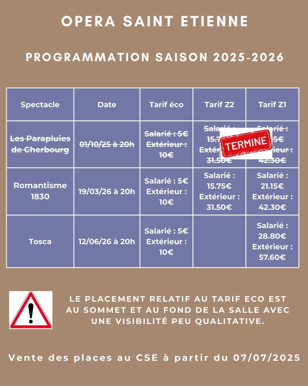 OPÉRA SAINT ETIENNE Programmation saison 2025-2026 OPÉRA SAINT ETIENNE Programmation saison 2025-2026