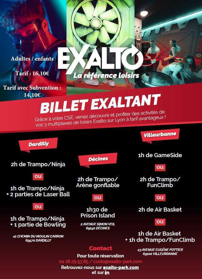 Exalto 2025 ! Nouveau !!
