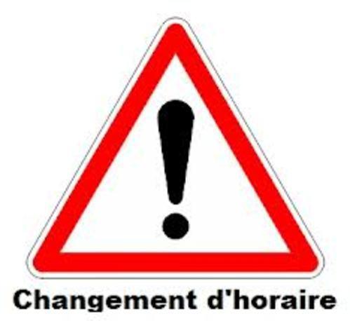 location de matériel évènementiel: modifications des horaires en septembre