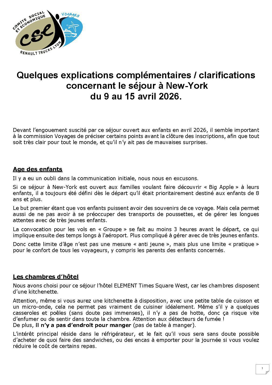 Voyage famille : New-York du 9/04/2026 au 15/04/2026