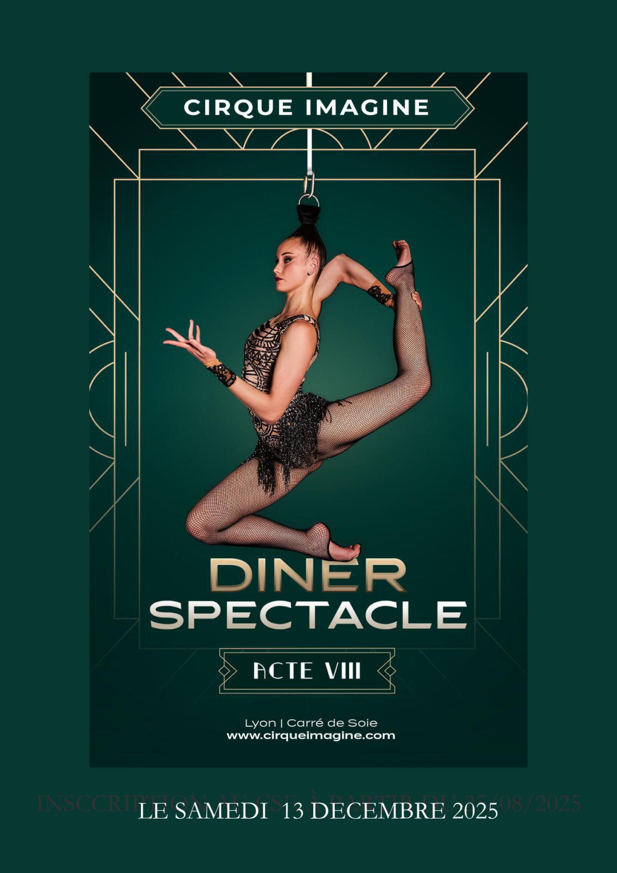DÎNER SPECTACLE au Cirque Imagine le samedi 13 décembre