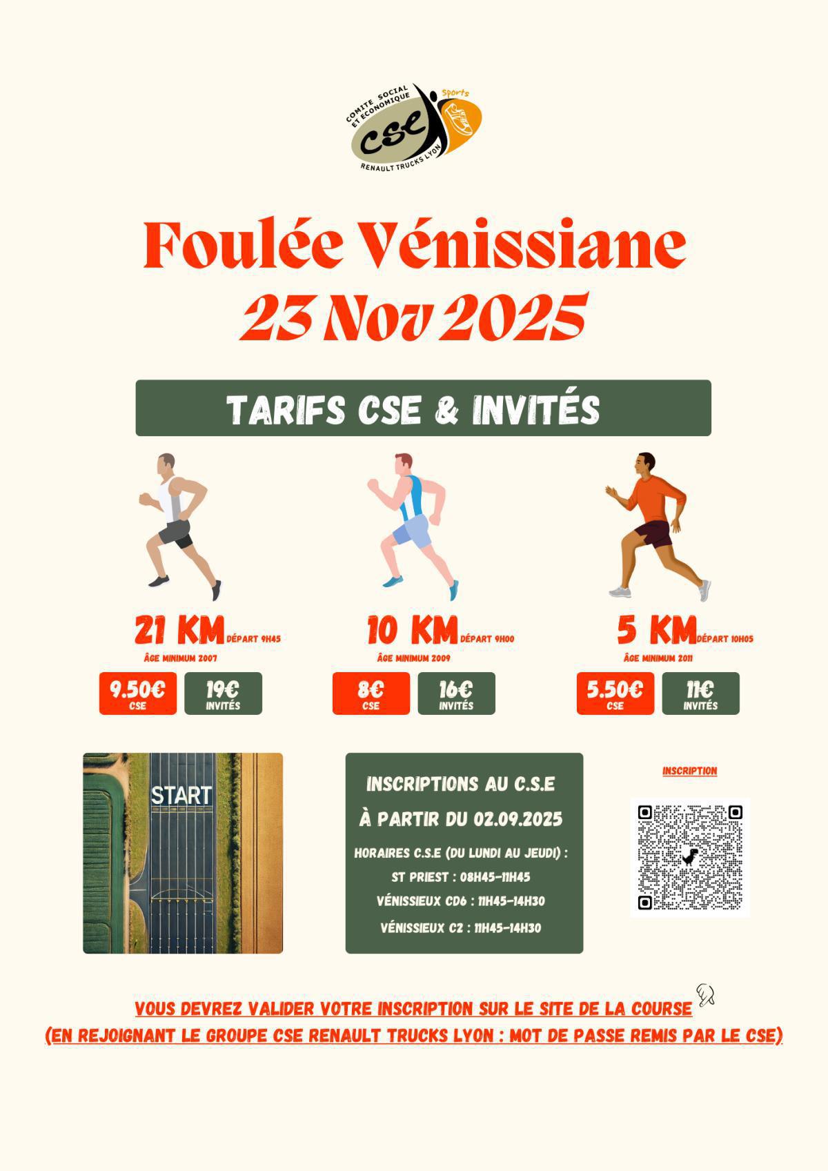 45ème Foulée Vénissiane : Dimanche 23 Novembre 2025