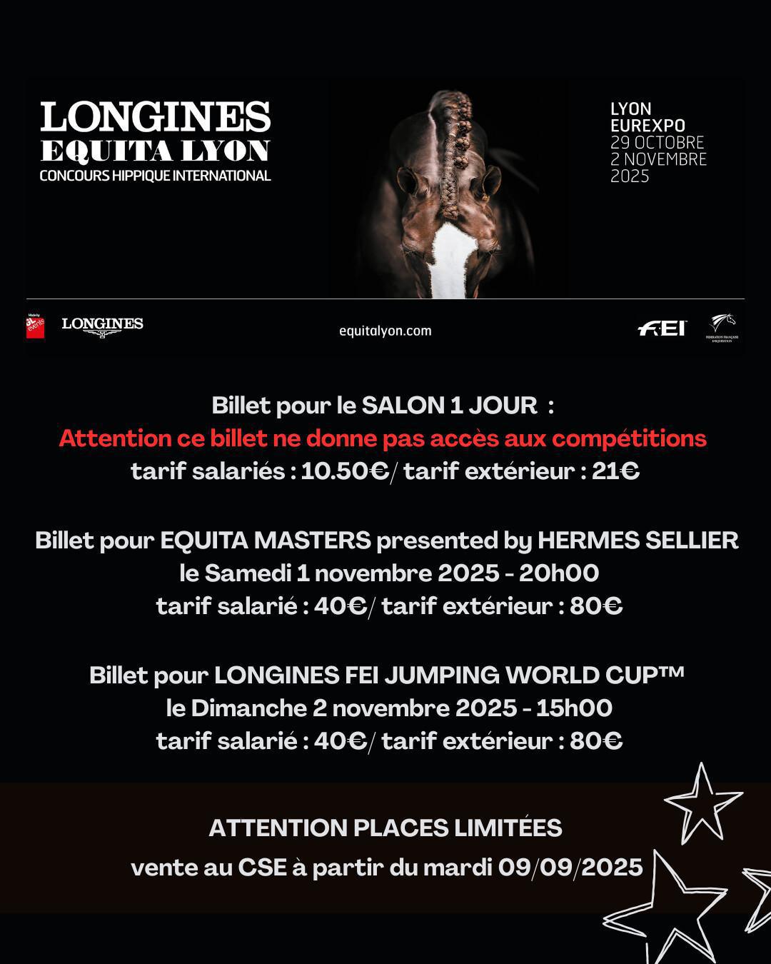 Equita Lyon à Eurexpo du 29 octobre au 2 novembre 2025