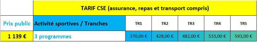 Séjour à LA PLAGNE pour les 7/17 ans du 8 au 14/02/2026