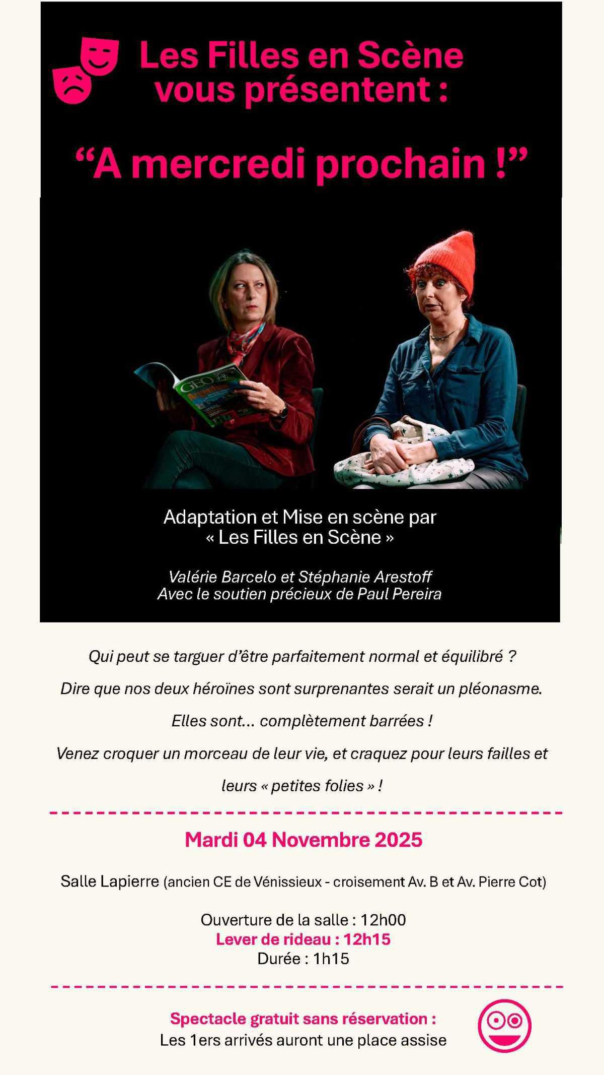 "Les Filles en Scène" vous présentent :