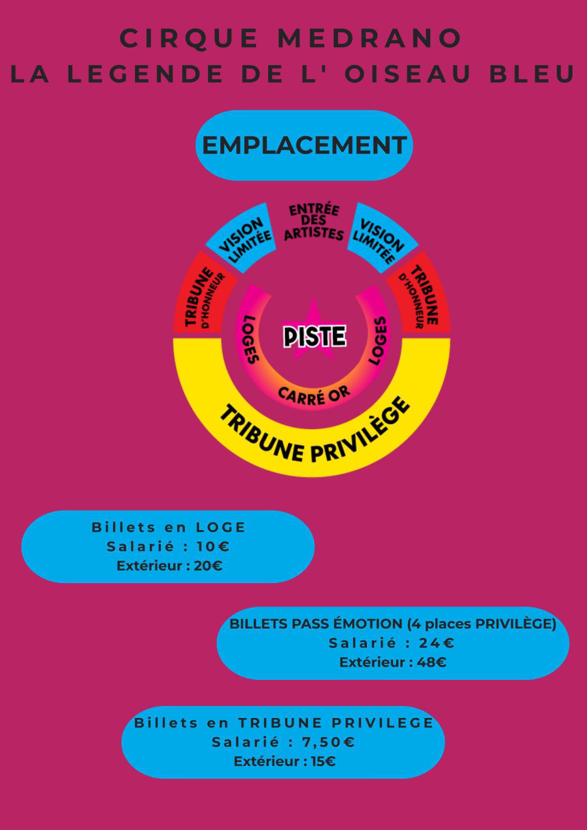 CIRQUE MEDRANO LA LÉGENDE DE L' OISEAU BLEU du 11/10 au 30/11 à Jean Jaurès CIRQUE MEDRANO LA LÉGENDE DE L' OISEAU BLEU du 11/10 au 30/11 à Jean Jaurès